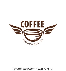 Coffee Shop Logo Design Element in Vintage Style for Logotype, Label, Badge and other design. Bean retro vector illustration.