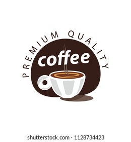 Coffee Shop Logo Design Element in Vintage Style for Logotype, Label, Badge and other design. Bean retro vector illustration.