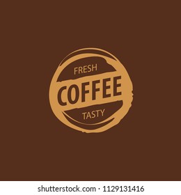 Coffee Shop Logo Design Element in Vintage Style for Logotype, Label, Badge and other design. Bean retro vector illustration.
