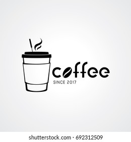 Coffee shop logo design elements. Vector illustration