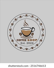 Coffee Shop Logo Design EPS
