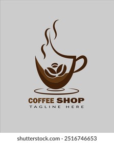 Coffee Shop Logo Design EPS