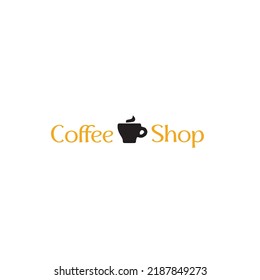 Coffee Shop Logo Design. Perfect For Modern Coffee Shop Logos.Shop Logo . Vector Illustrtion