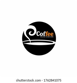 Coffee shop logo design , Retro coffee emblem.