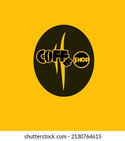 coffee shop logo design stock logo