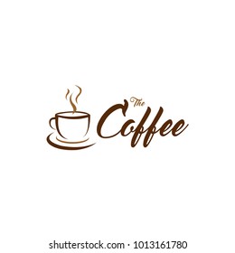 Coffee shop logo design template. Retro coffee emblem. Vector art.