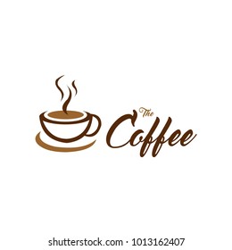 Coffee shop logo design template. Retro coffee emblem. Vector art.
