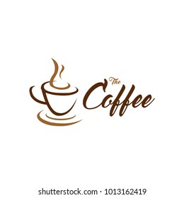Coffee shop logo design template. Retro coffee emblem. Vector art.