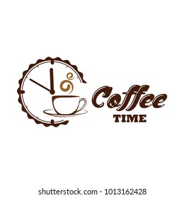 Coffee shop logo design template. Retro coffee emblem. Vector art.