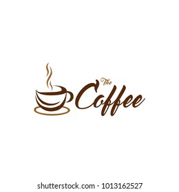 Coffee shop logo design template. Retro coffee emblem. Vector art.