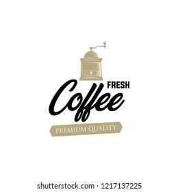 Coffee shop logo design template. Retro coffee emblem. cafe logo. coffe. vector illustration. editable. coffee shop illustration design elements vintage vector