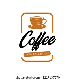 Coffee shop logo design template. Retro coffee emblem. cafe logo. coffe. vector illustration. editable. coffee shop illustration design elements vintage vector