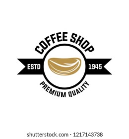Coffee shop logo design template. Retro coffee emblem. cafe logo. coffe. vector illustration. editable. coffee shop illustration design elements vintage vector