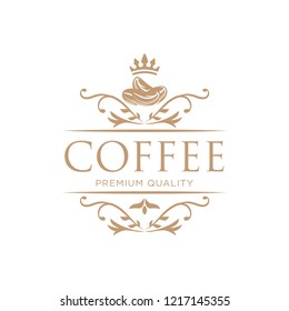 Coffee shop logo design template. Retro coffee emblem. cafe logo. coffe. vector illustration. editable. coffee shop illustration design elements vintage vector