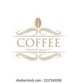 Coffee shop logo design template. Retro coffee emblem. cafe logo. coffe. vector illustration. editable. coffee shop illustration design elements vintage vector