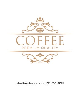 Coffee shop logo design template. Retro coffee emblem. cafe logo. coffe. vector illustration. editable. coffee shop illustration design elements vintage vector