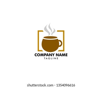 Coffee shop logo design template