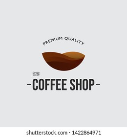 Coffee shop logo design template. premium logo design. coffee logo. modern design