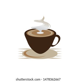 Coffee shop logo design template. Retro coffee emblem. Vector art.
