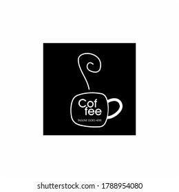 Coffee shop logo design template.