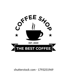 Coffee shop logo design template