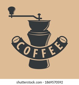 Coffee shop logo design template. Vector illustration	