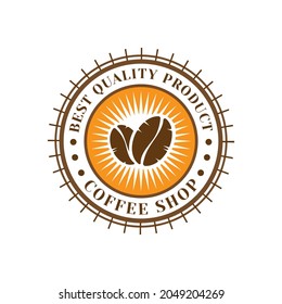 Coffee shop logo design template