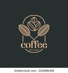 coffee shop logo design template