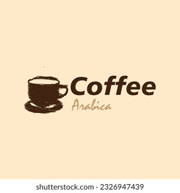 Coffee shop logo design template. Retro coffee emblem. Vector art.