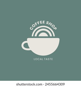 Coffee shop logo design template