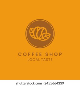 Coffee shop logo design template