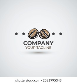 Coffee shop logo design template