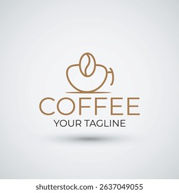 Coffee shop logo design template