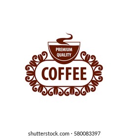 Coffee shop logo design template