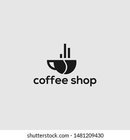 coffee shop logo design vector