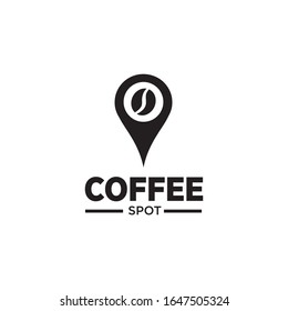 Diseño del logotipo de la cafetería ilustración de la plantilla vectorial