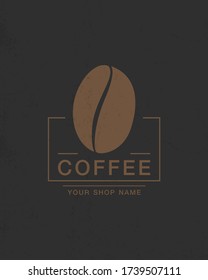 diseño del logo de la cafetería. ilustración vectorial