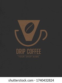 coffee shop logo design. vector illustration