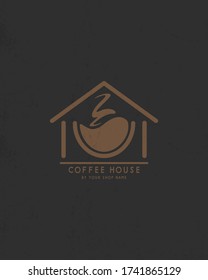 coffee shop logo design. vector illustration