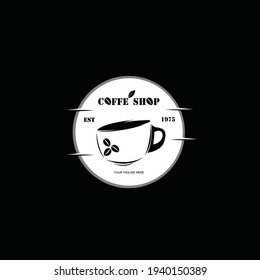 Coffee shop logo design vector