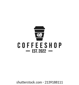 Coffee shop logo design vector