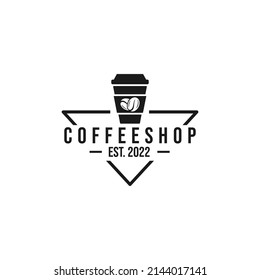 Coffee shop logo design vector