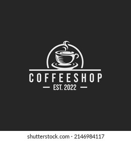 Coffee shop logo design vector