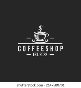 Coffee shop logo design vector