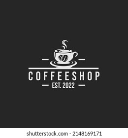 Coffee shop logo design vector