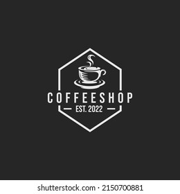 Coffee shop logo design vector
