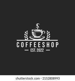 Coffee shop logo design vector