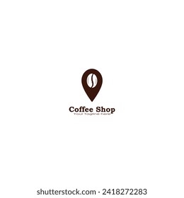Coffee shop logo design vector graphics