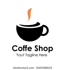 Coffee shop logo design vector