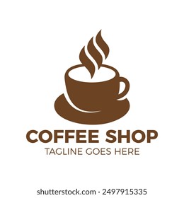 Coffee Shop Logo Design Vector Template. eps